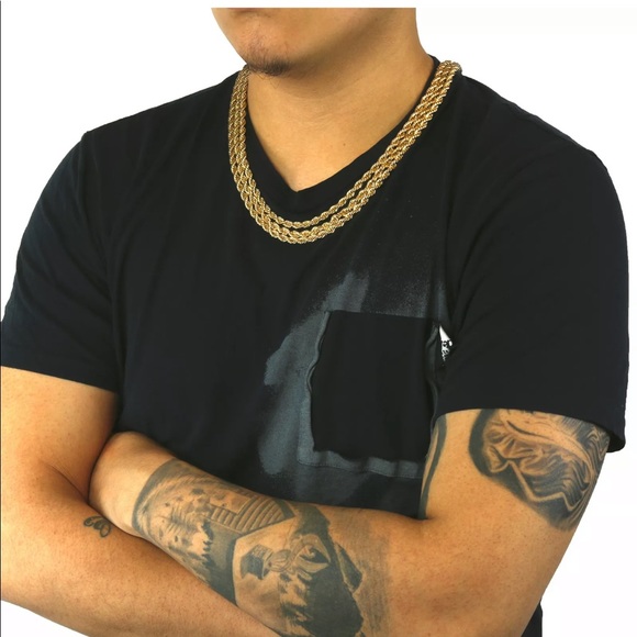 Men’s gold chain link  chain - Picture 3 of 4